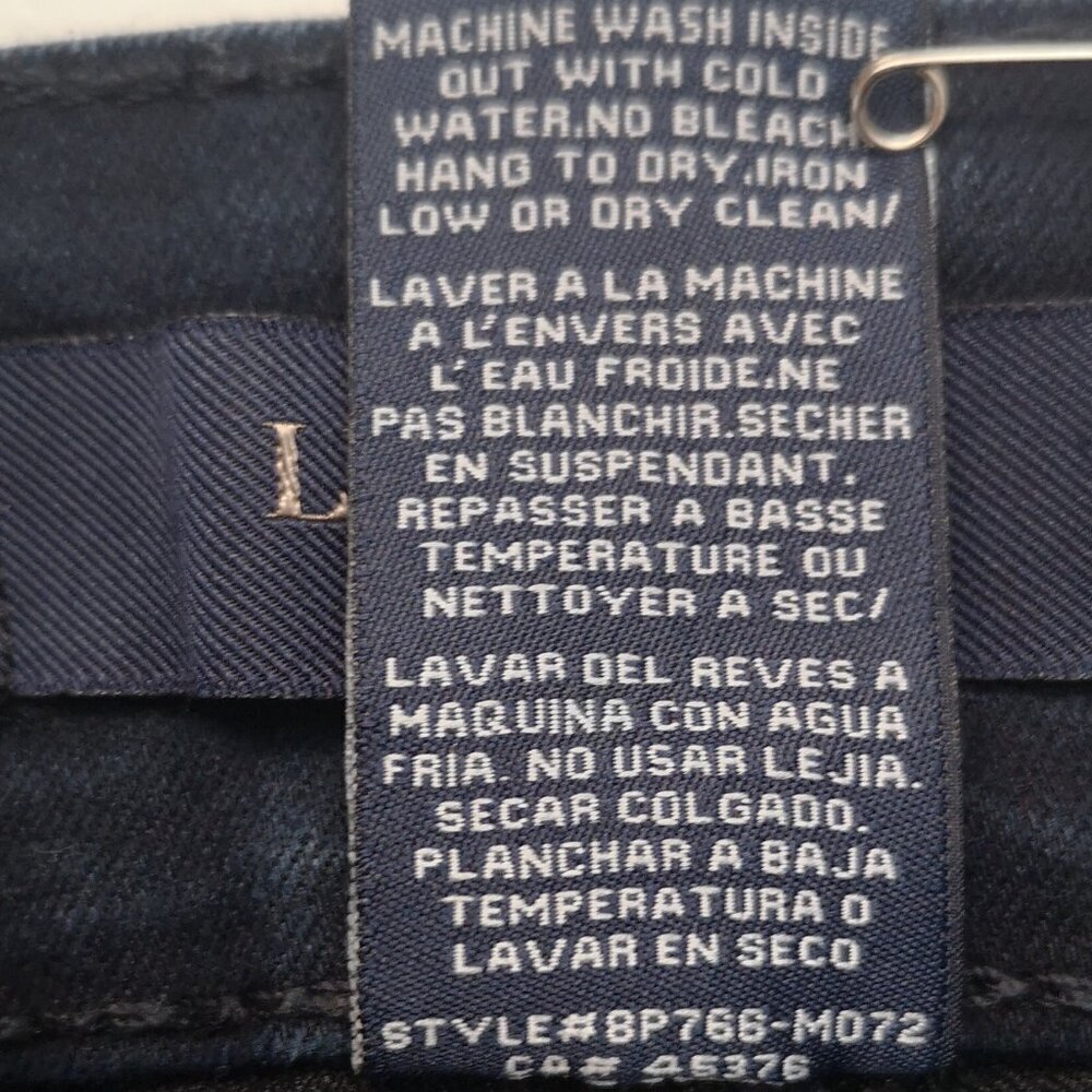 Liquid X Jeans Ladies Size 15/16 Dark Wash Flare Legs Blue Jeans - Picture 10 of 15